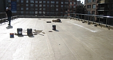 Kemperol Waterrproofing Membrane for green roof assembly at 808 Columbus Ave, NYC